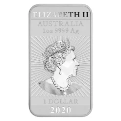 Rectangular Drache 1 Oz Silber 2020 *
