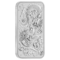 Rectangular Drache 1 Oz Silber 2020 *