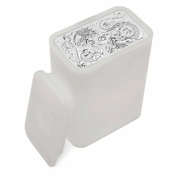 Rectangular Drache 1 Oz Silber 2020 *