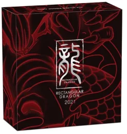Rectangular Drache 1 oz Silber Proof 2021 + Box + Zertifikat*