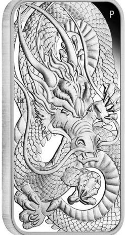 Rectangular Drache 1 oz Silber Proof 2021 + Box + Zertifikat*