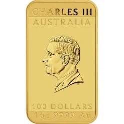 Rectangular Drache 1 Unze Gold 2024
