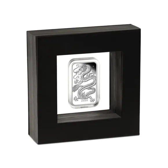 Rectangular Drache 1 Unze Silber Proof 2026 inklusive Box & Zertifikat