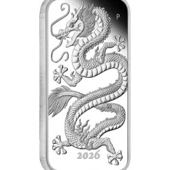 Rectangular Drache 1 Unze Silber Proof 2026 inklusive Box & Zertifikat