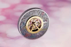 Riesenrad 2 Unzen Silbermünze Antik Swarovski 2025