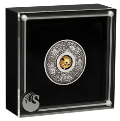 Rotating Maus 1 Oz Silber Antik 2020 + Box +COA*