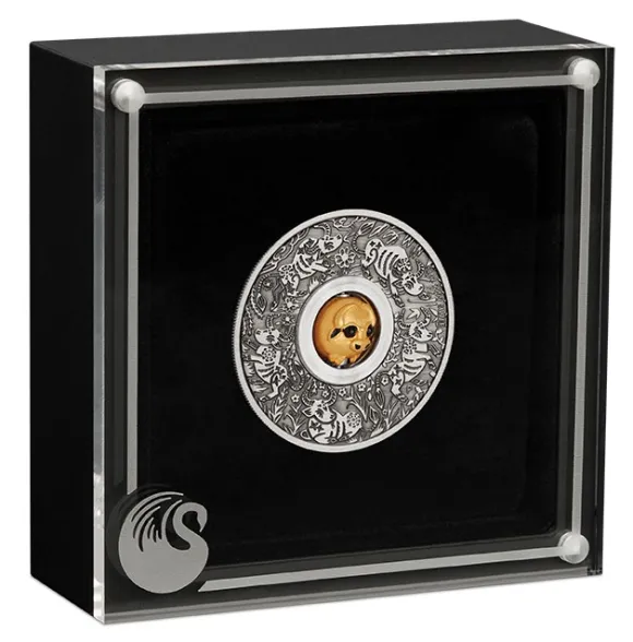 Rotating Ochse - 1 Oz Silber Antik 2021 +COA + BOX*