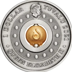 Rotating Ochse - 1 Oz Silber Antik 2021 +COA + BOX*