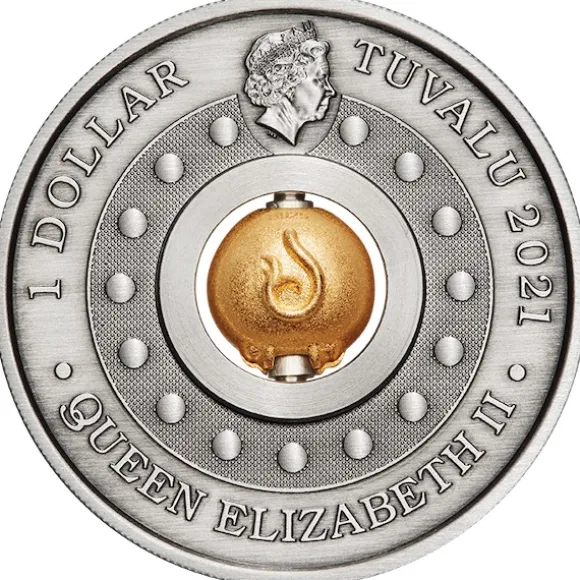 Rotating Ochse - 1 Oz Silber Antik 2021 +COA + BOX*