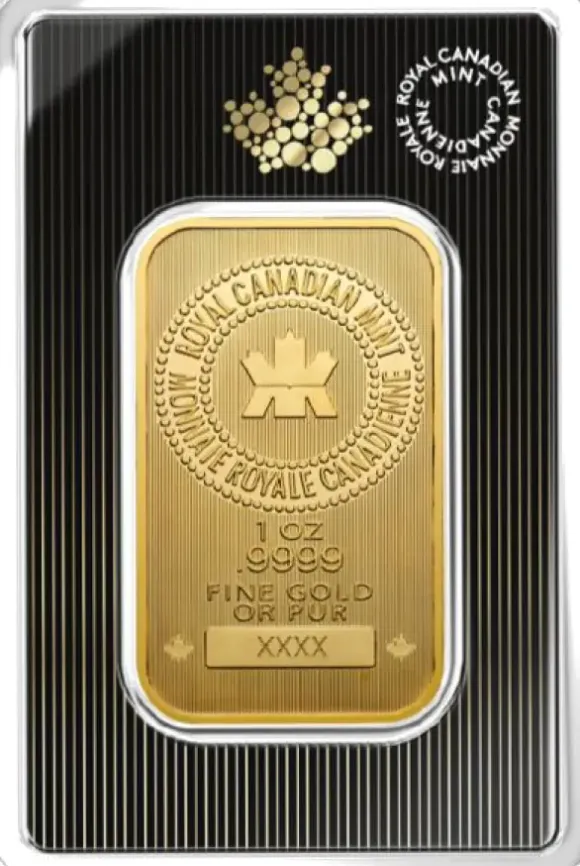 Royal Candaian Mint 1 Oz Goldbarren im Blister