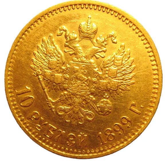 10 Rubel Nikolaus II Goldmünze verschiedene Jahrgänge