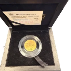 Russland Olympia Sotschi Bon 1/4 Oz Gold Proof 2014 +Bob +COA