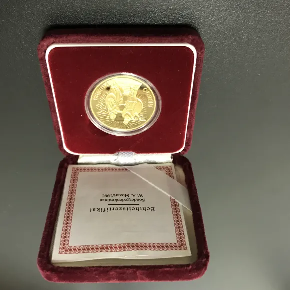 1000 Schilling/ 100 Euro Österreich 986/1000 Gold 16 Gramm