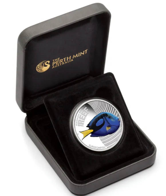 Sea Life - Surgeonfish - 1/2 Oz Silber Proof 2012*