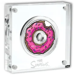 Simpsons - Donut - 1 Unze Silber Proof + Box +COA*