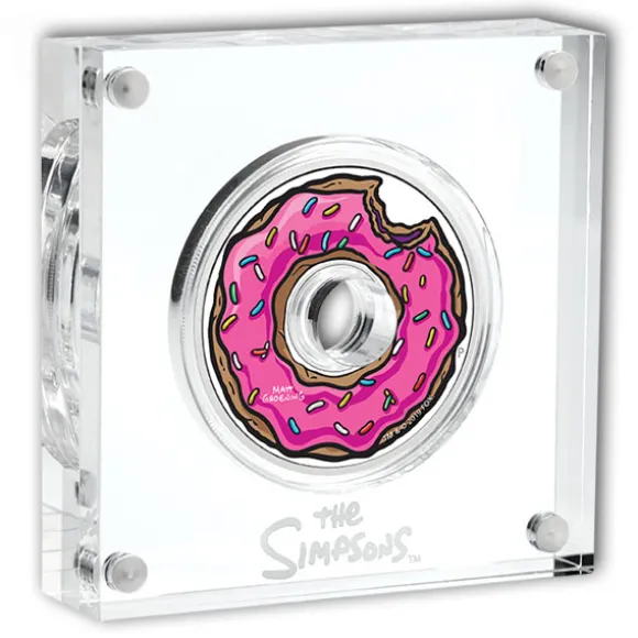 Simpsons - Donut - 1 Unze Silber Proof + Box +COA*