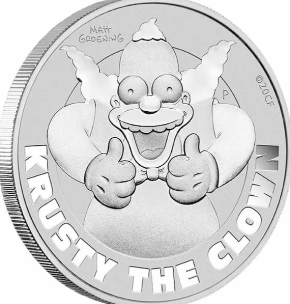 Simpsons - Krusty der Clown - 1 Unze Silber 2020*