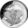 Somalia Elefant 1 KG Silber 2021*