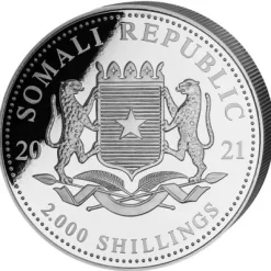Somalia Elefant 1 KG Silber 2021*