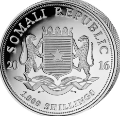 Somalia Elefant 1 KG Silber 2016*
