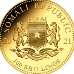 Somalia Elefant 1/10 Oz Gold 2021