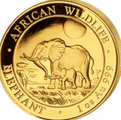 Somalia Elefant 1 Unze Gold 2011