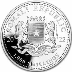 Somalia Elefant 10 Unzen Silber 2022*