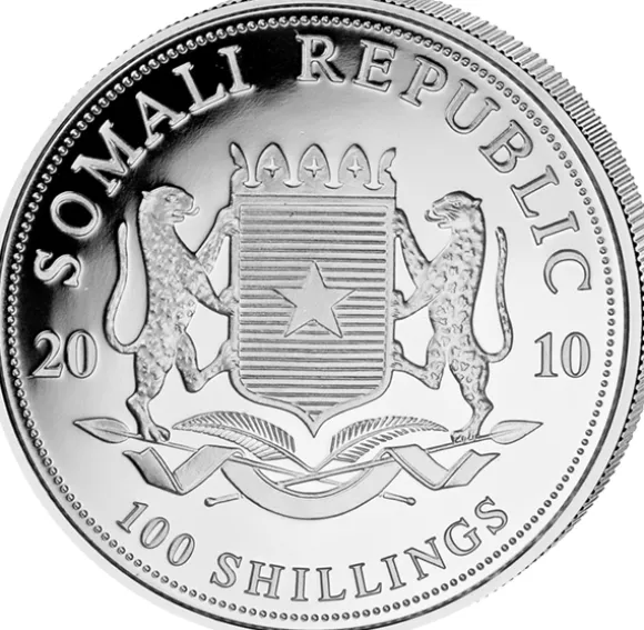 Somalia Elefant 1 Unze Silber 2010*