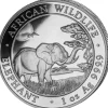 Somalia Elefant 1 Unze Silber 2019*
