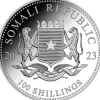 Somalia Elefant 1 Unze Silber 2023*