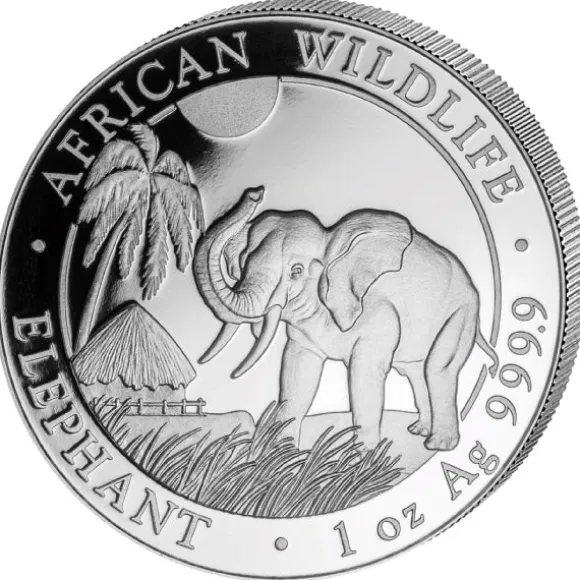 Somalia Elefant 1 Unze Silber 2017*