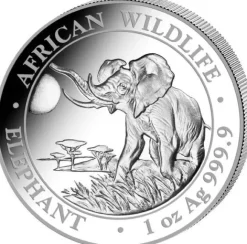Somalia Elefant 1 Unze Silber 2016*