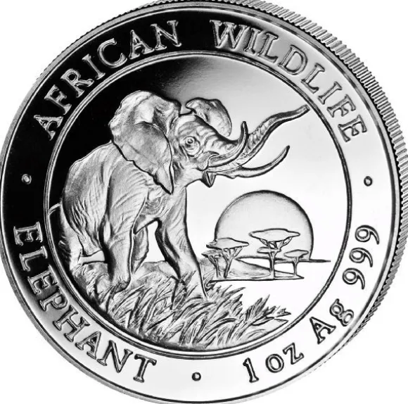 Somalia Elefant 1 Unze Silber 2009*