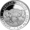 Somalia Elefant 1 Unze Silber 2020*