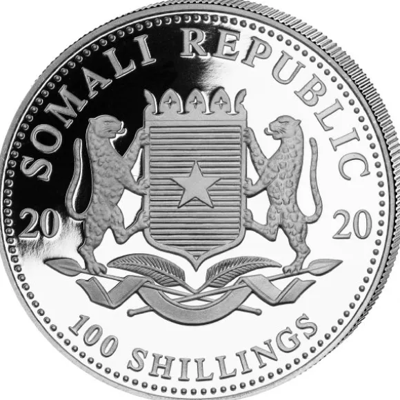 Somalia Elefant 1 Unze Silber 2020*