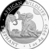 Somalia Elefant 1 Unze Silber 2024*