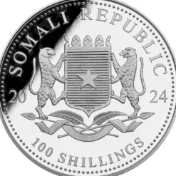 Somalia Elefant 1 Unze Silber 2024*