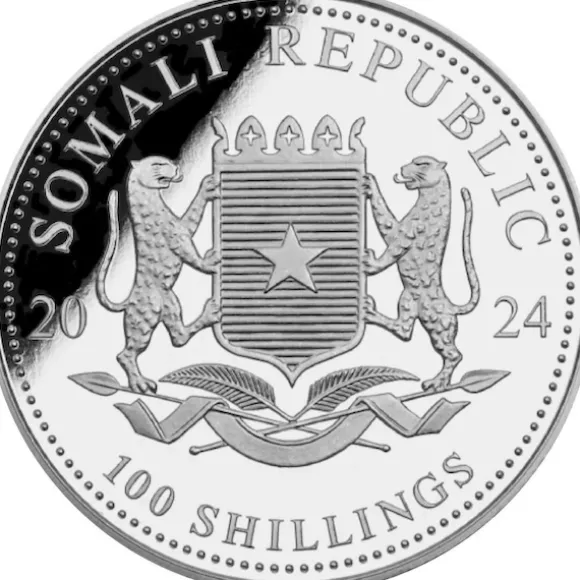 Somalia Elefant 1 Unze Silber 2024*