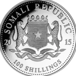 Somalia Elefant 1 Unze Silber 2015*