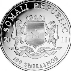 Somalia Elefant 1 Unze Silber 2011*