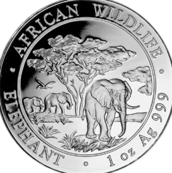 Somalia Elefant 1 Unze Silber 2012*