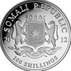 Somalia Elefant 1 Unze Silber 2012*