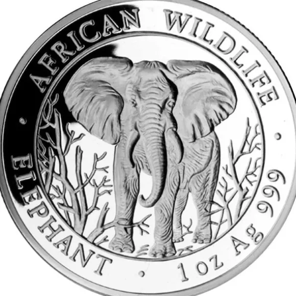 Somalia Elefant 1 Unze Silber 2004*