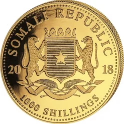 Somalia Leopard 1 Oz Gold 2018