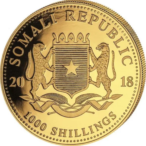 Somalia Leopard 1 Oz Gold 2018