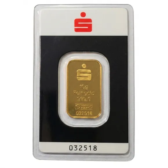 Sparkasse 10 Gramm Kinebar Goldbarren
