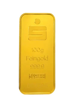 Sparkasse 100 Gramm Kinebar Goldbarren