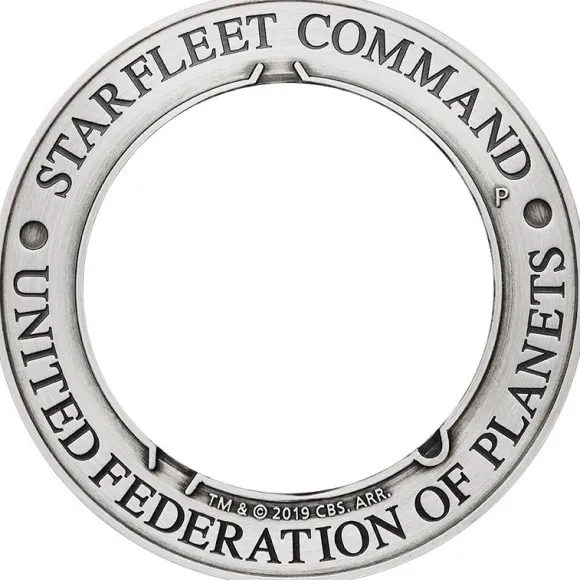 Starfleet Command Emblem 3 Oz Silber Antik Delta Coin Set 2019*