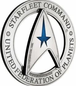Starfleet Command Emblem 3 Oz Silber Antik Delta Coin Set 2019*