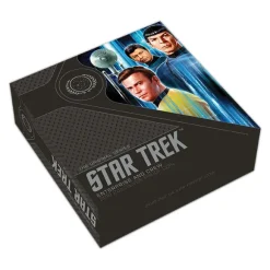 Star Trek USS Enterprise + Crew 2 Oz Silber Proof 2019 +Box +COA*